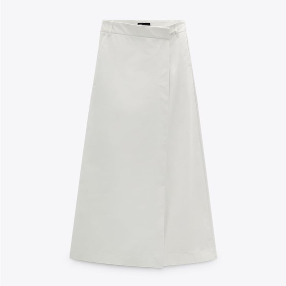 ZARA 100% Cotton Wrap Pants - Picture 4 of 13